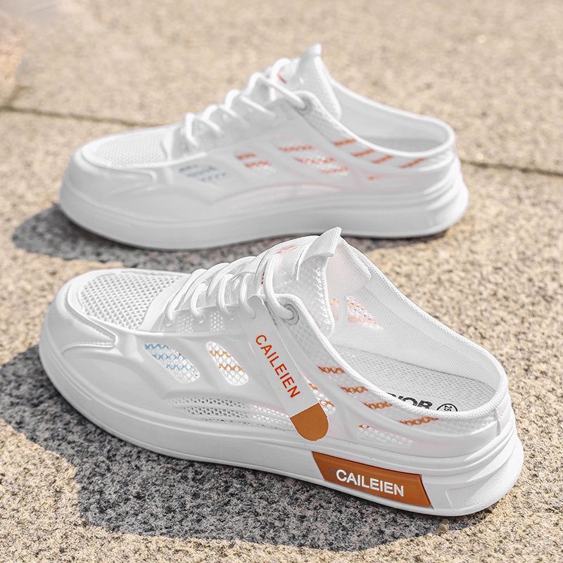 Men'S Shoes Half Cut - Chaussures décontractées pour hommes, style mode,