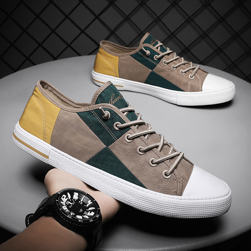 Men Shoes Vans - Baskets plates en toile pour hommes,