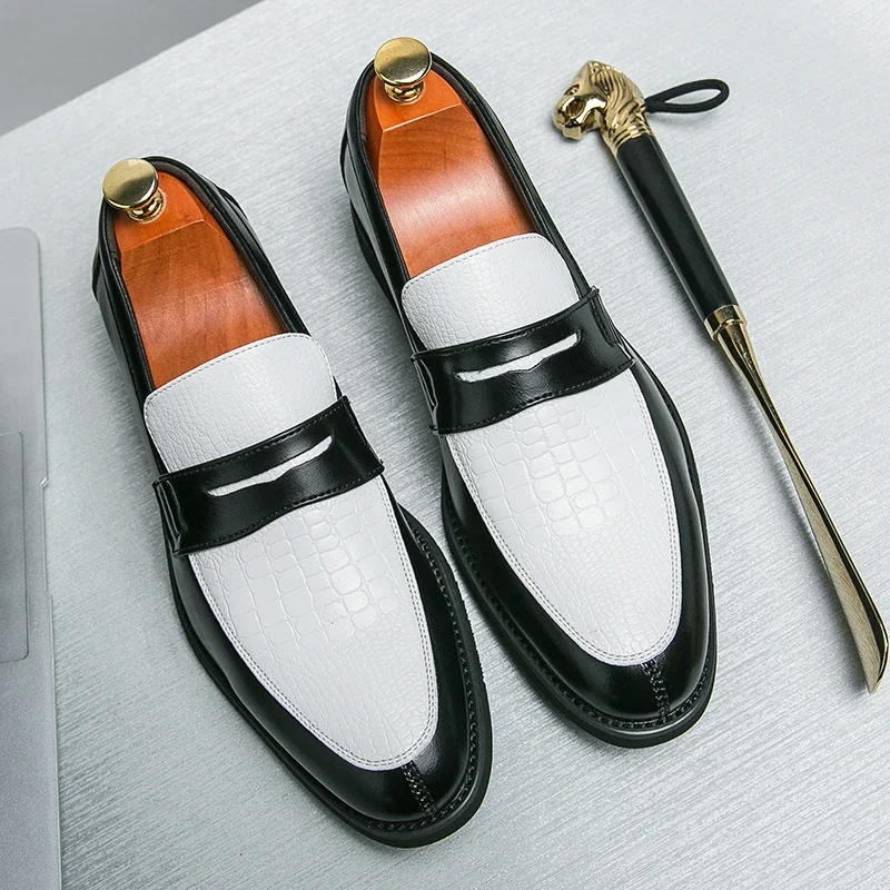 Men Shoes Boss - Mocassins Penny Homme Noir et Blanc