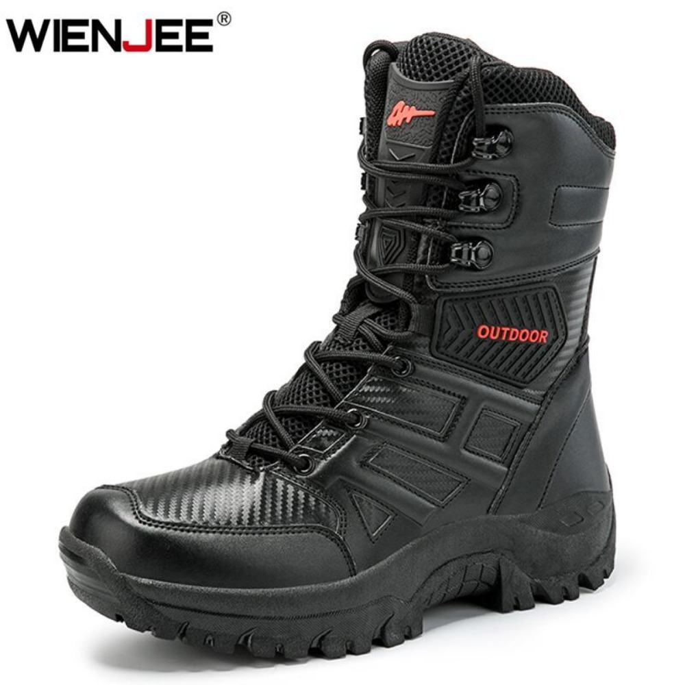 Men'S Shoes Top Brands - Bottes montantes en cuir pour hommes,