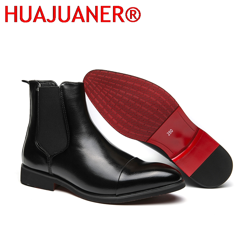 Men'S Shoes Top Brands - Bottes Chelsea noires de Style britannique