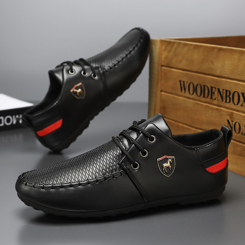 Men Shoes Boss - Mocassins pour hommes, couleur unie, style