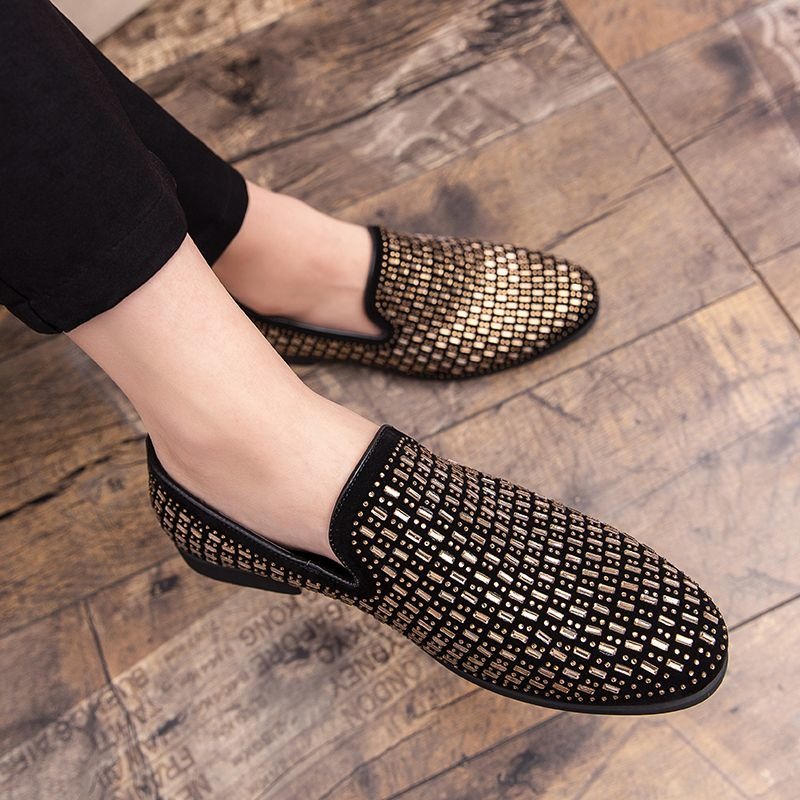 Men'S Shoes Drivers - Strass robe de soirée chaussures pour