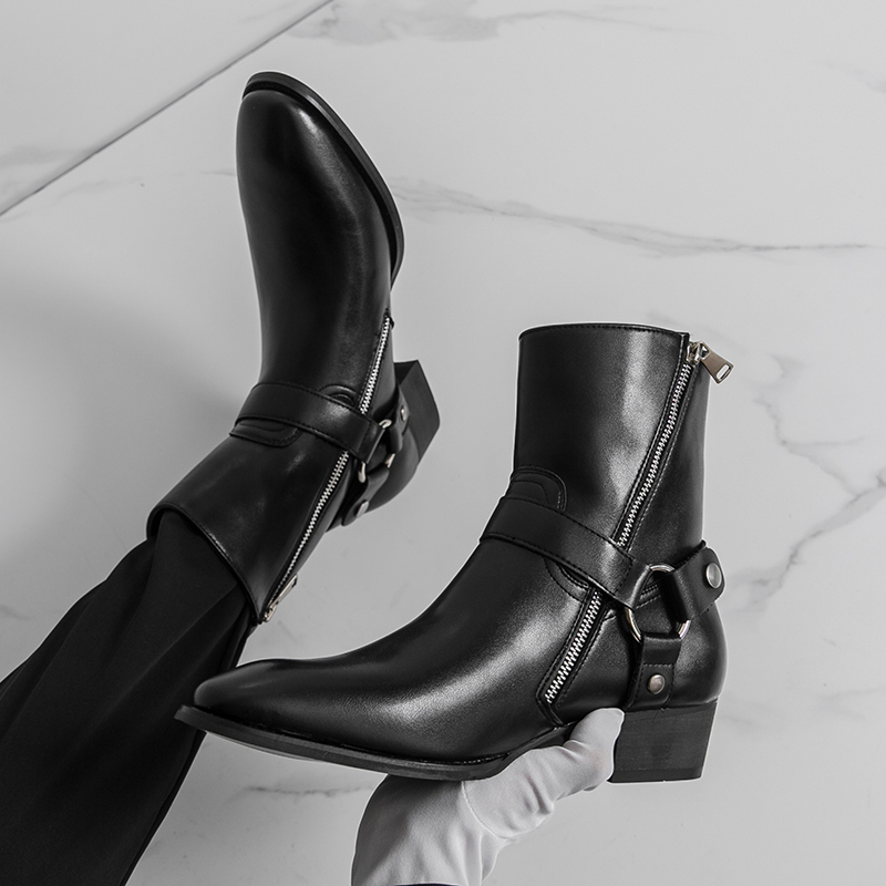 Men Shoes Boss - Bottes de Cowboy d'extérieur respirantes pour