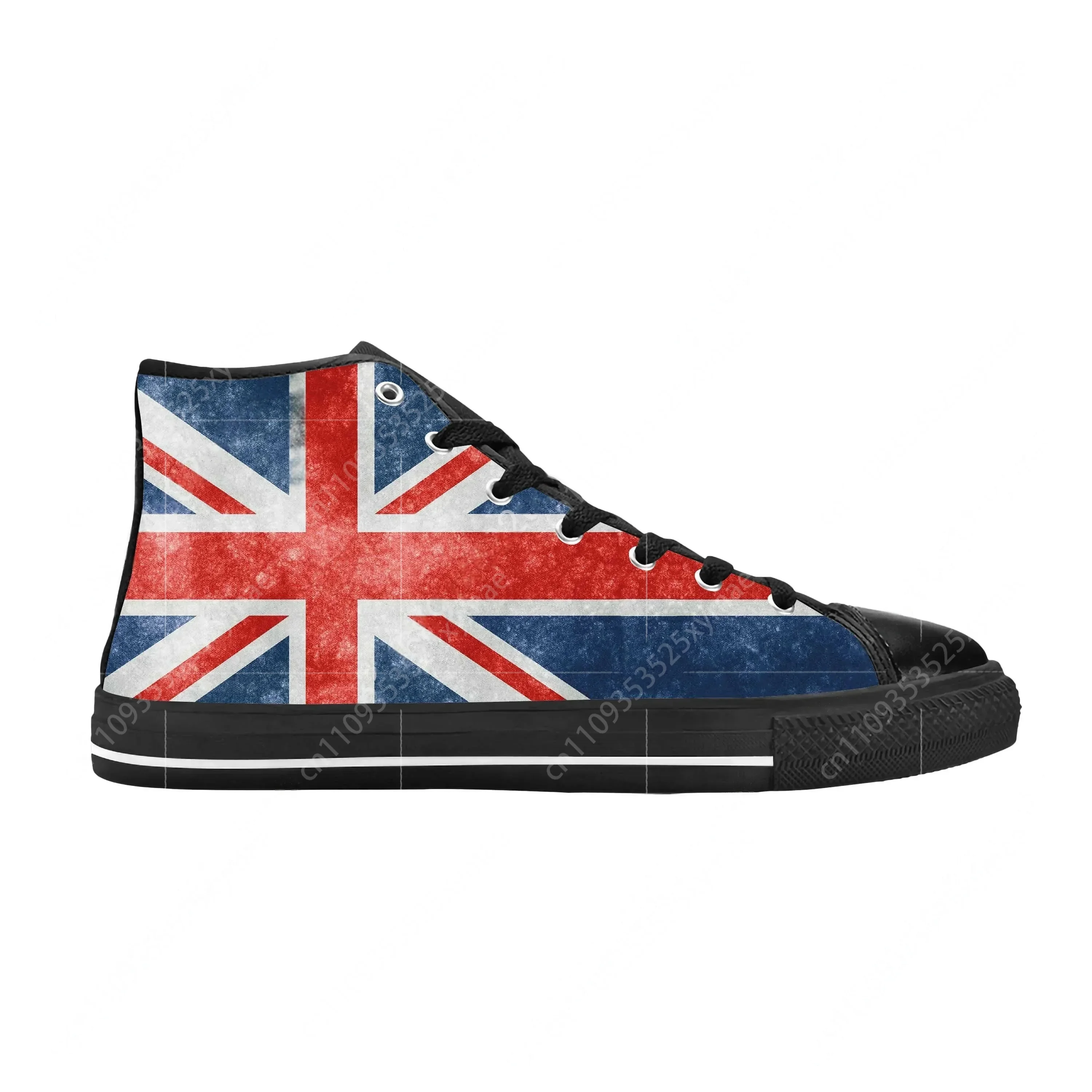 Men Shoes Uk - Chaussures en tissu décontractées avec drapeau