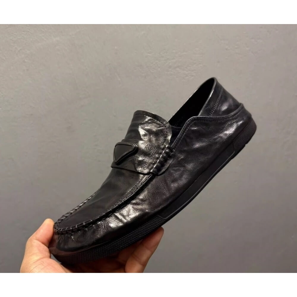 Men'S Shoes Drivers - Mocassins de conduite en cuir noir