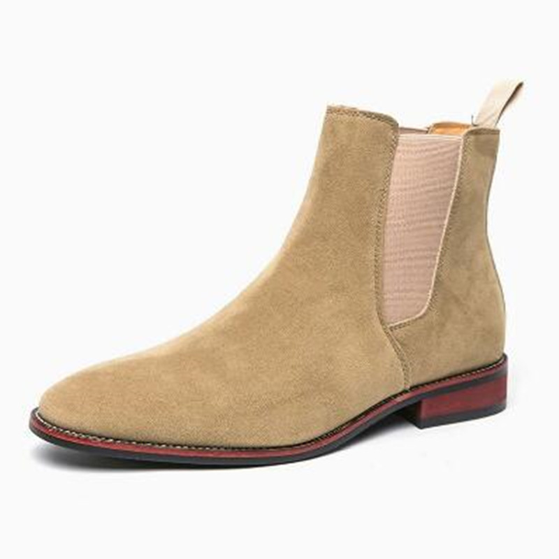 Men'S Shoes Top Brands - Bottes Chelsea en daim véritable de