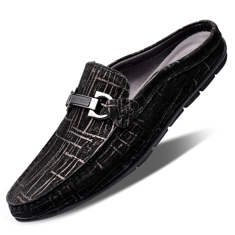 Men'S Shoes Half Cut - Mules décontractées pour hommes, chaussures M