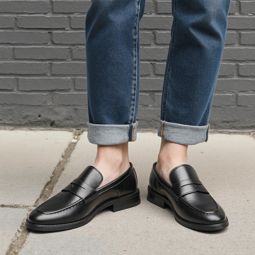 Mocassins noirs pour hommes, c - Men Shoes Boss avis et prix
