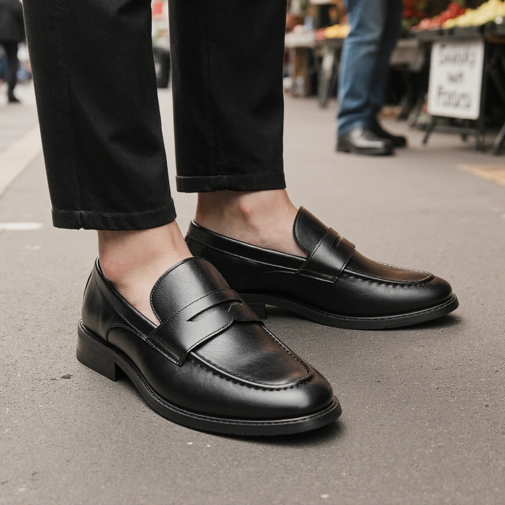 Mocassins noirs pour hommes, c - Men Shoes Boss avis et prix