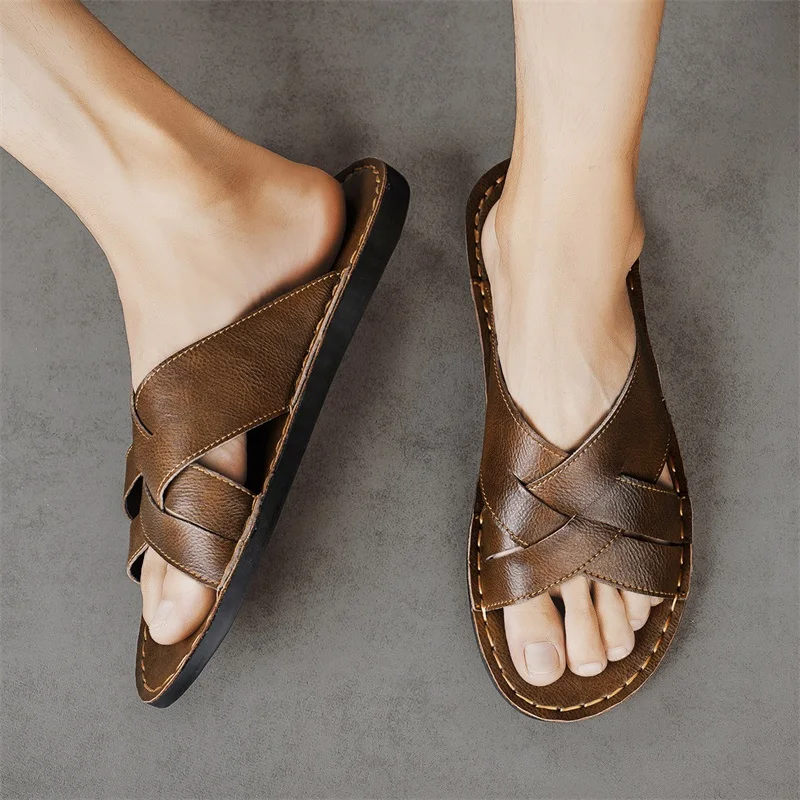 Sandales décontractées en cuir - Men'S Shoes Top Brands avis et prix