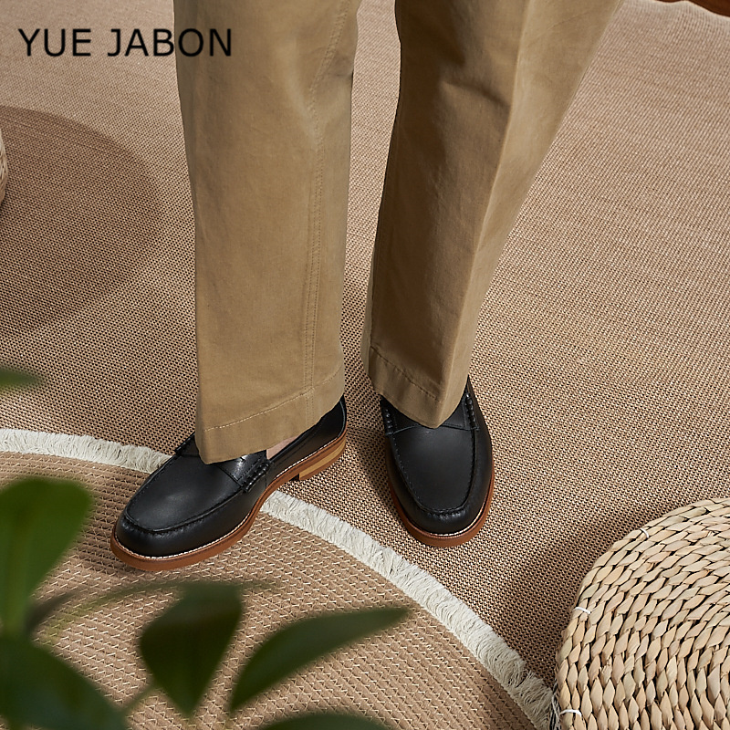 Mocassins en cuir véritable po - Men Shoes Uk avis et prix