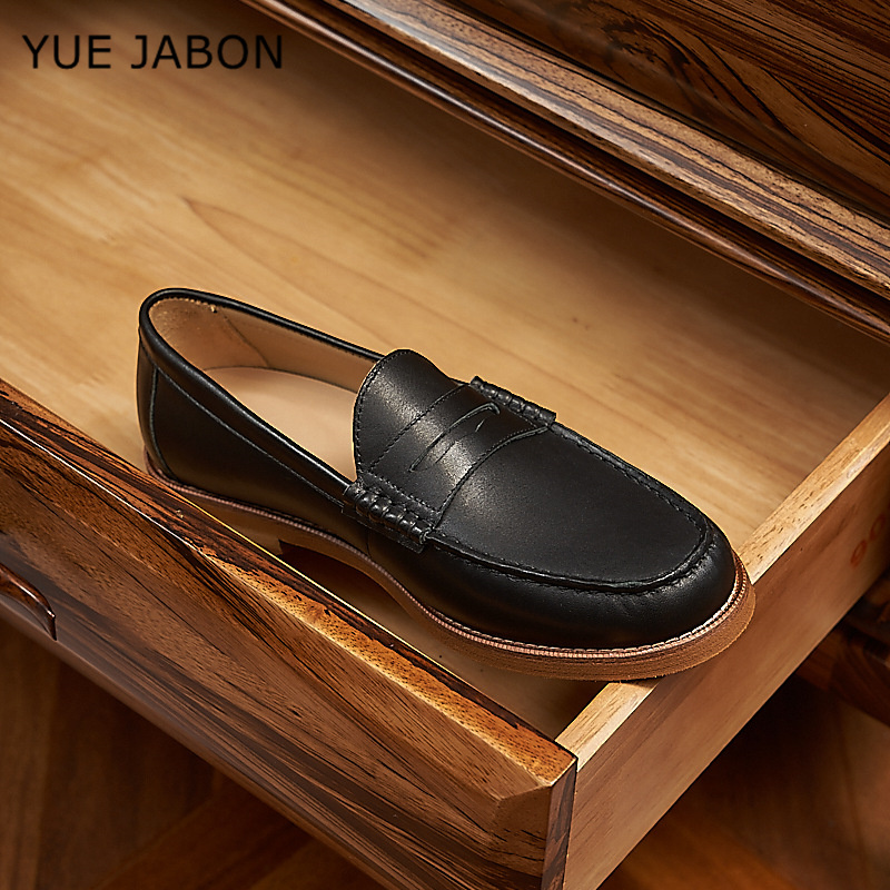 Mocassins en cuir véritable po - Men Shoes Uk avis et prix
