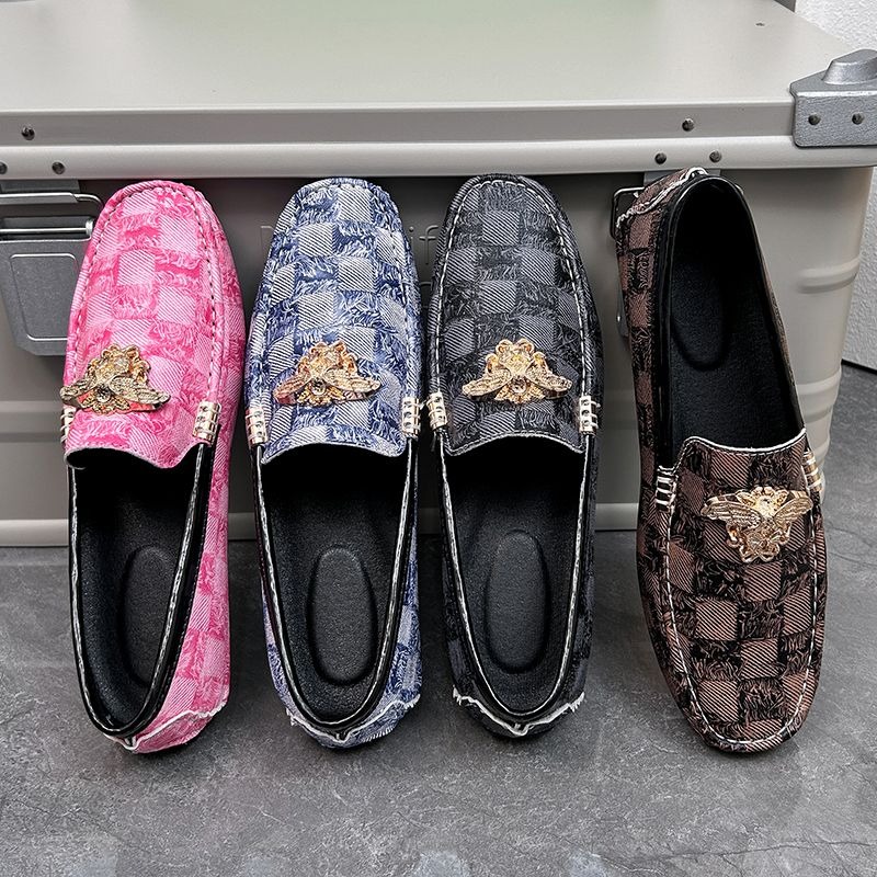 Taille 38-48 luxe à carreaux s - Men'S Shoes Drivers avis et prix