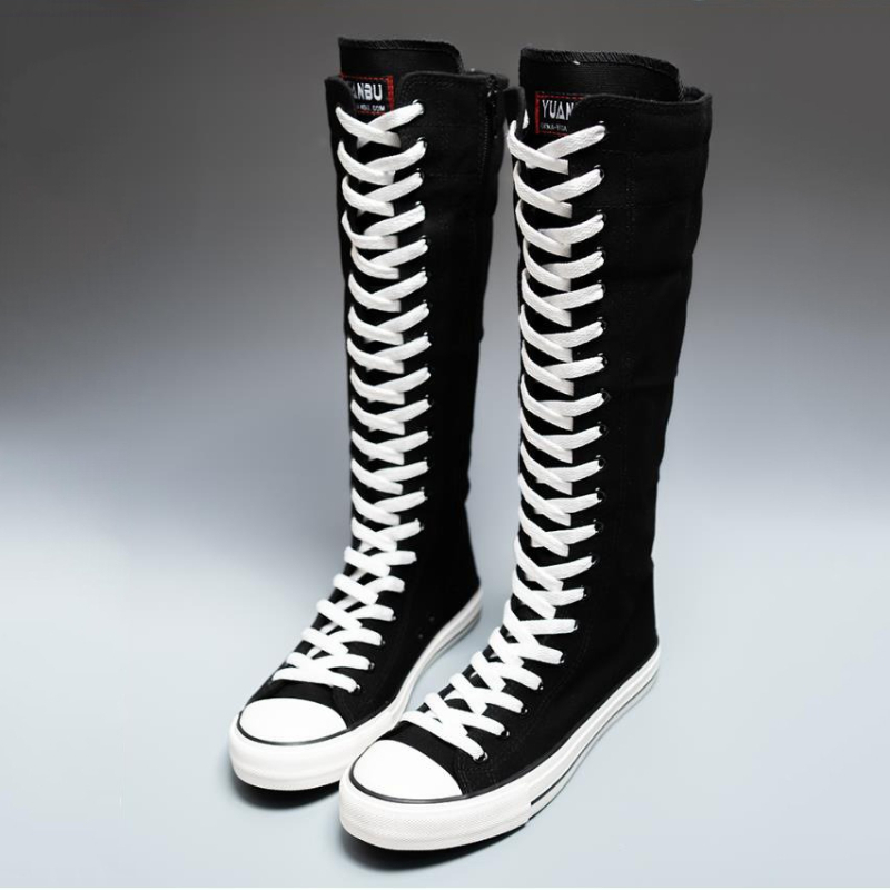 Bottes 2026 pour femmes, baske - Canvas Sneaker High avis et prix